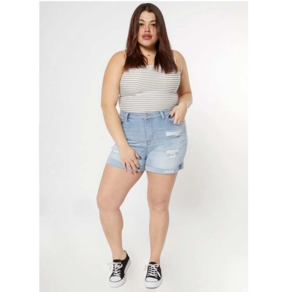 Rue 21 high rise shortie shorts plus size 24